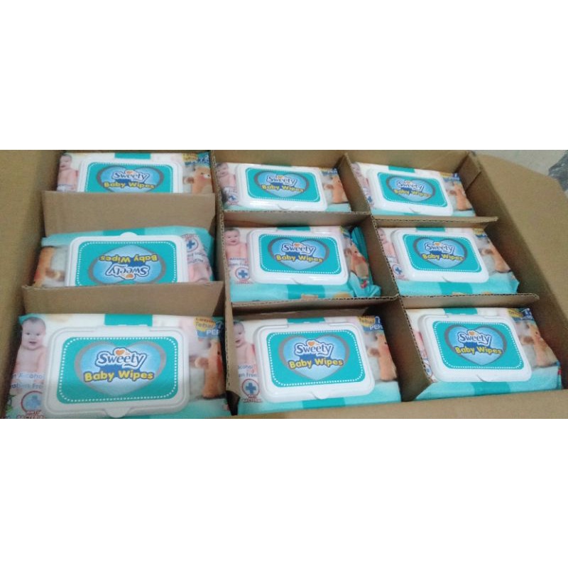 Sweety Baby Wipes Parfume Tissue Basah 72 Sheets