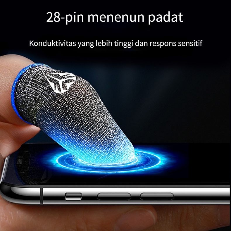 Jari Lengan Set untuk game mobile game Controller jempol Lengan anti keringat bernapas layar sentuh sensitif Joystick