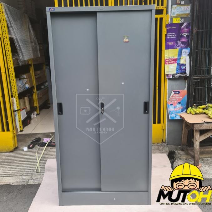 

PROMO LEMARI ARSIP LEMARI BESI PINTU SLIDING GESER VIP V-603 DISCOUNT