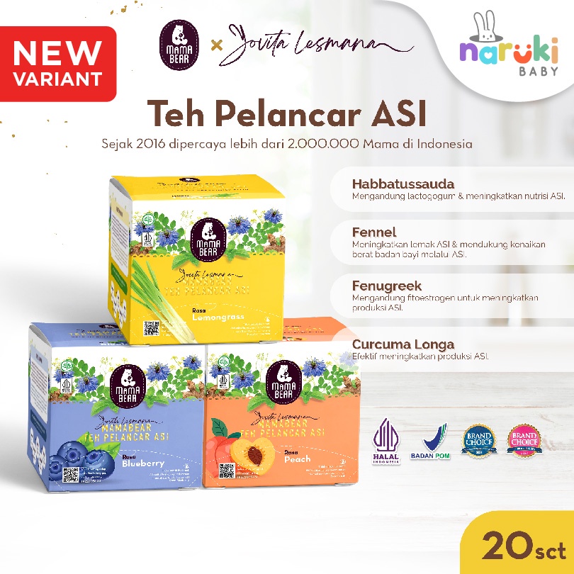 Mama Bear Teh Pelancar Asi Booster AlmonMix Sereal ZoyaMix Kukis Almond Oat MamaBear