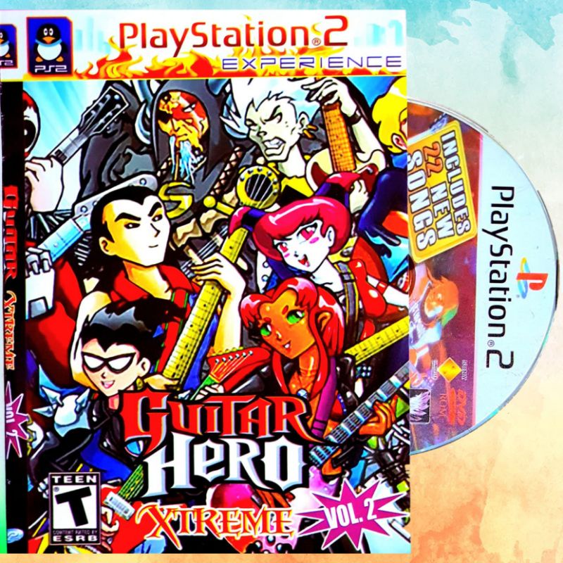 KASET VIDIO GAME PLAYSTATION 2 GUITAR HERO - KASET PS2 LENGKAP MURAH - KASET PS2 GUITAR HERO - KASET