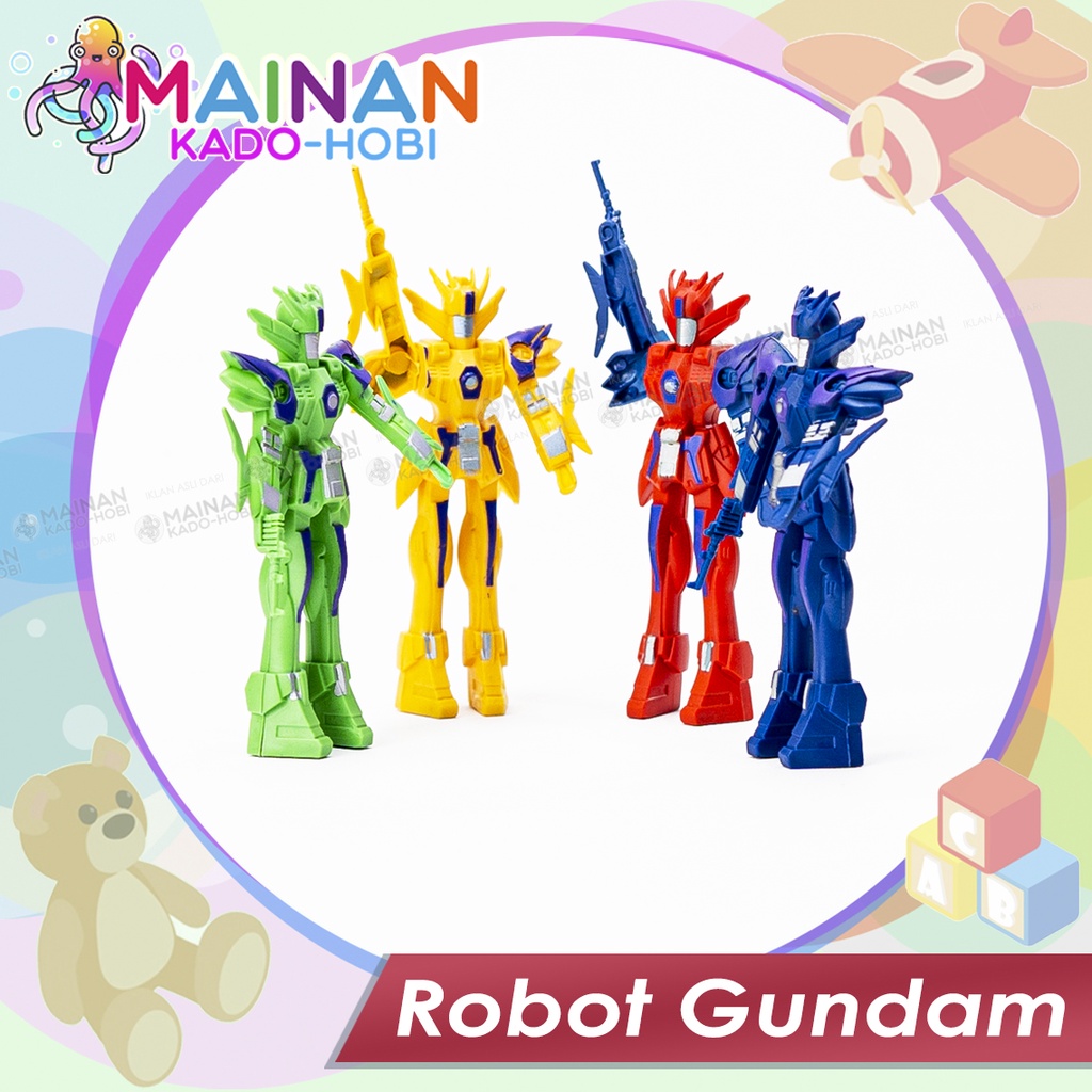 MAINAN ANAK TRADISIONAL MINI MINIATUR BONEKA ROBOT GUNDAM