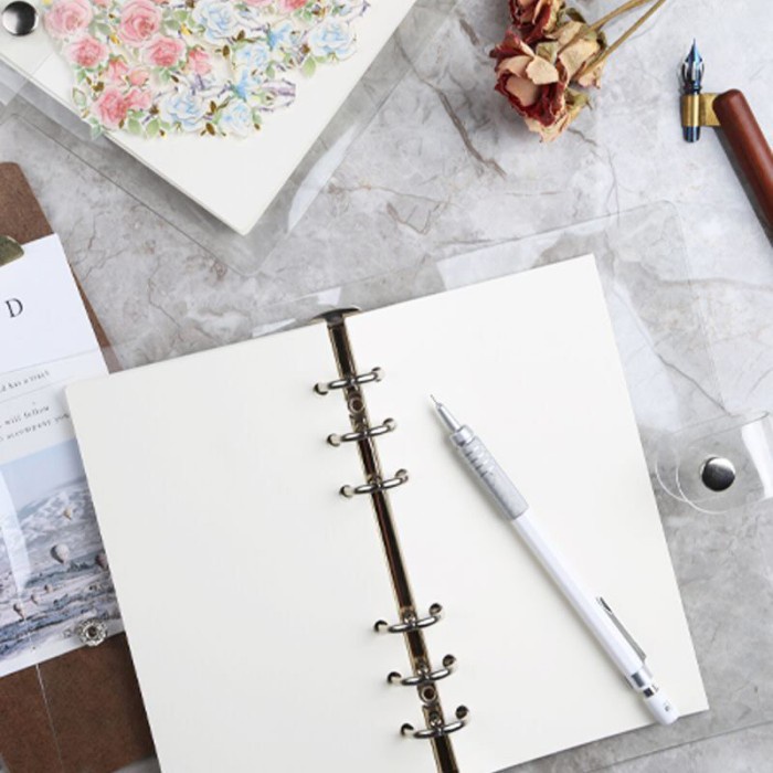 

KOREAN STYLE CLEAR COVER 6 RING BINDER