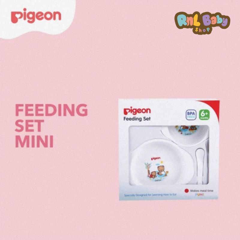 Pigeon Feeding Set Mini (6+ Bulan) - Set Peralatan Makan Bayi