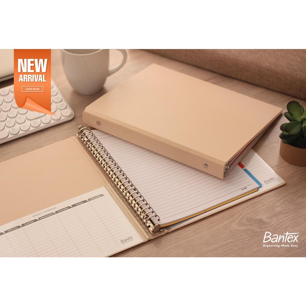 

BANTEX BINDER NOTE B5 26 RING BESI LOOSE LEAF MULTIRING BINDER PEACH 1326 45 TERLARISS...,,,,,