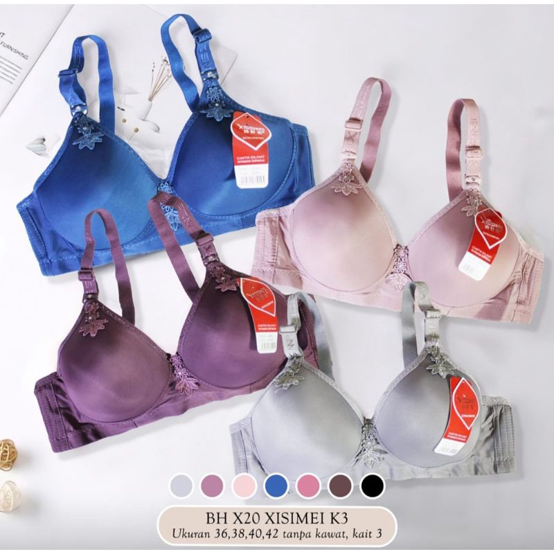 Bra BH Xisimei | Bh Busa Tanpa Kawat | BH Import Wanita | Kait 3