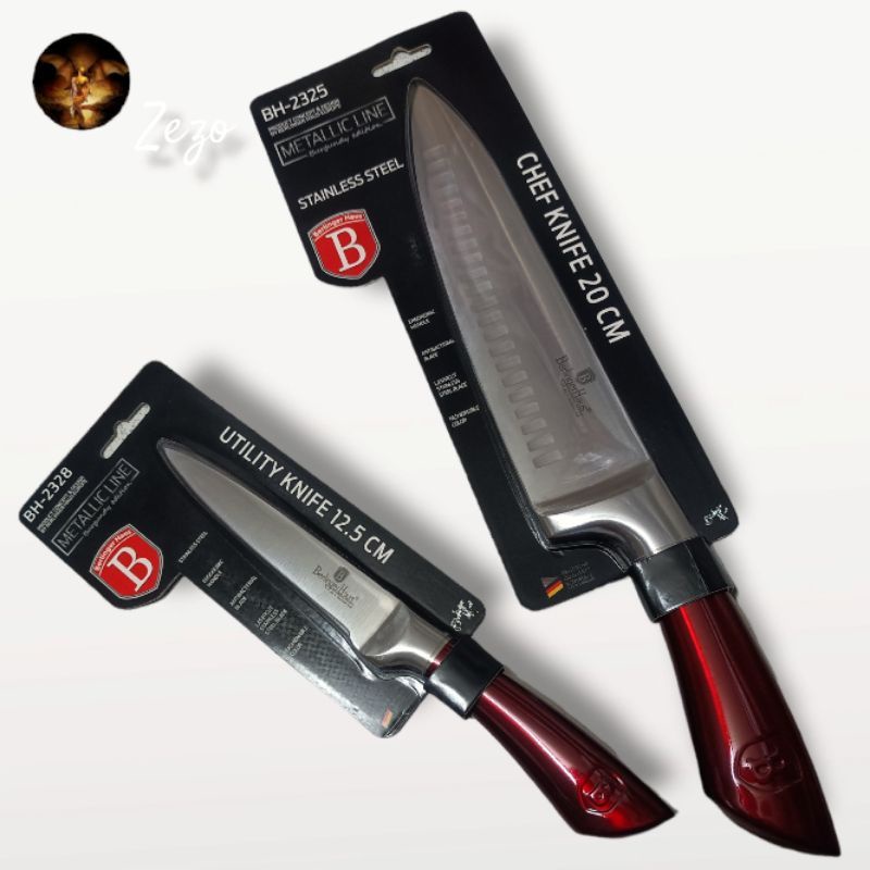 BERLINGER HAUS PISAU 20cm/12,5cm CHEF KNIFE BURGUNDY