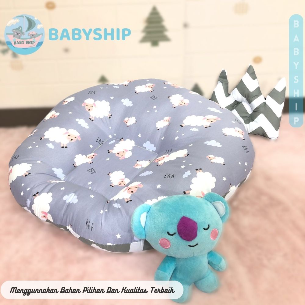 Sofa Bayi 2in1 New Born Multifungsi / Baby Lounger / Free Bantal dan Tas Mika COD [ Merk Babyship ]