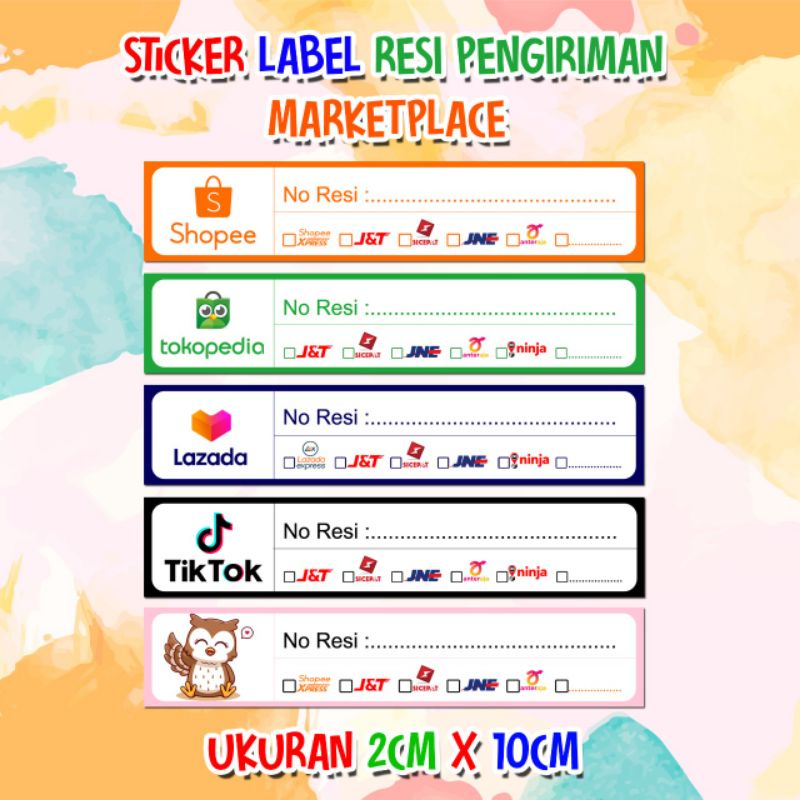 

Sticker Label Resi Pengiriman Marketplace