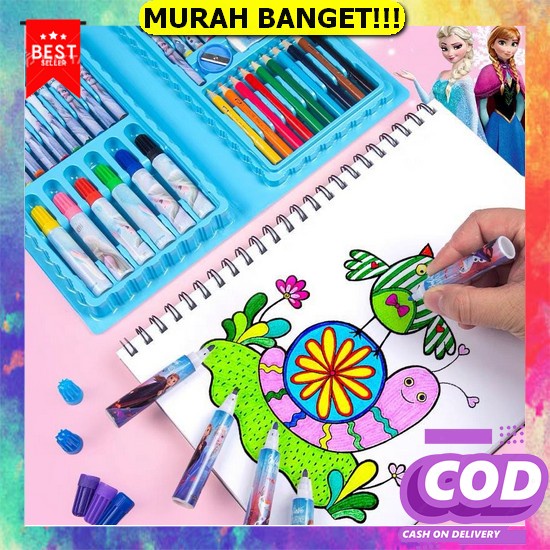 Crayon Set 46 Pcs Crayon Oil Paste Pensil Warna Pensil Warna Lengkap Alat Mewarnai Alat Melukis Cray