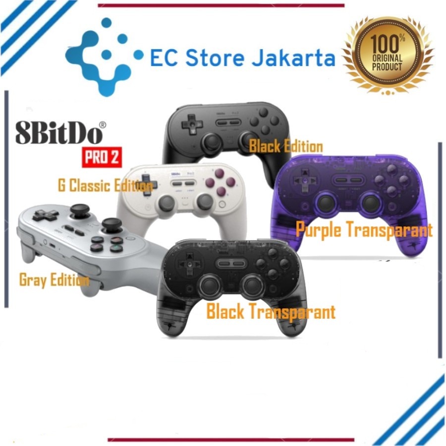 8bitdo Pro 2 Wireless Gamepad Switch PC Android MacOs Joystick Original