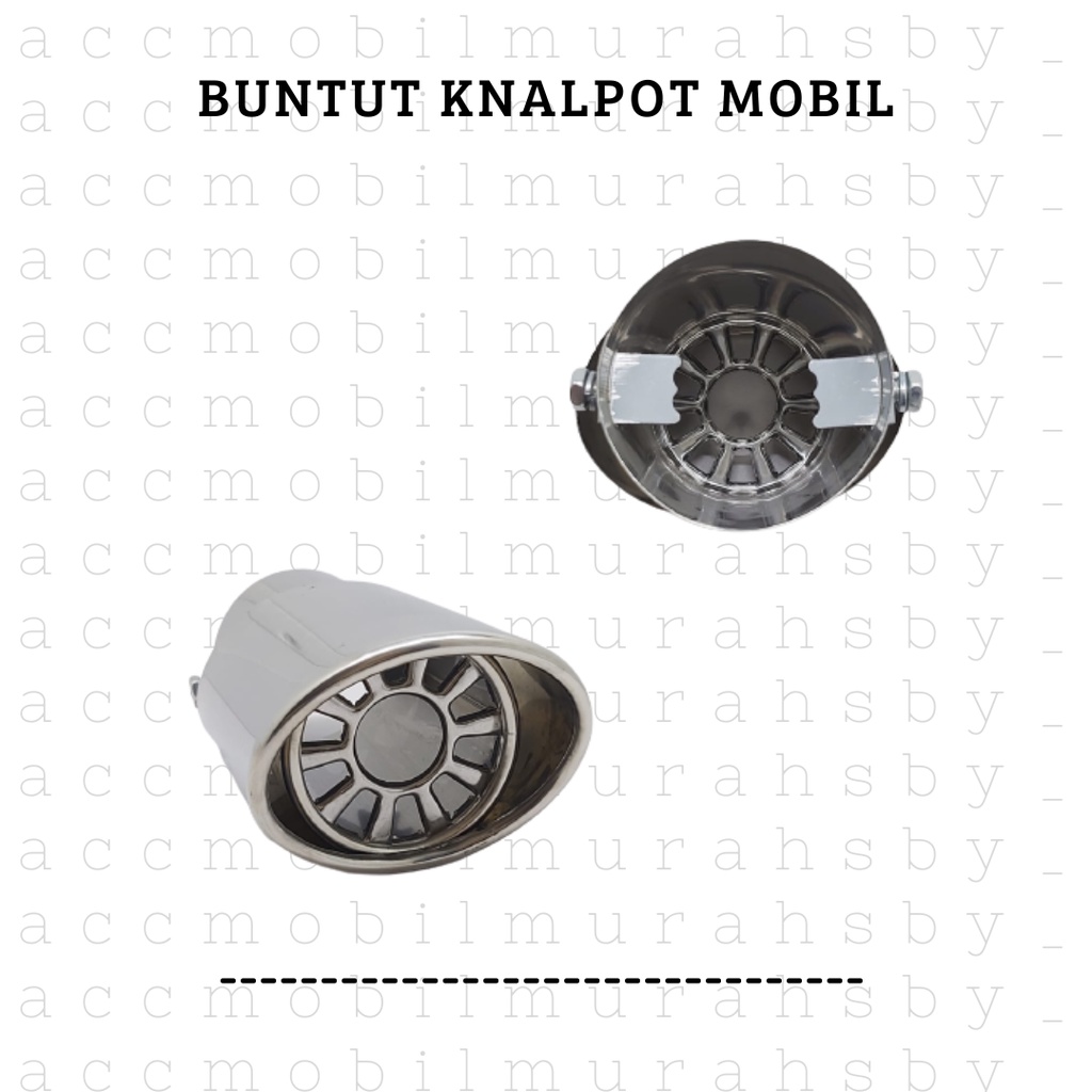 Buntut Knalpot Model Miring Muffler Cutter Buntut Cover Ujung Knalpot Calya Brio Xenia Avanza Veloz