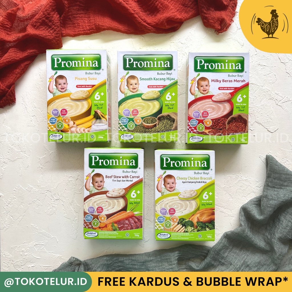 PROMINA - Bubur Cereal Bayi 6+ / MPASI Anak Bayi Bubur Pendamping ASI