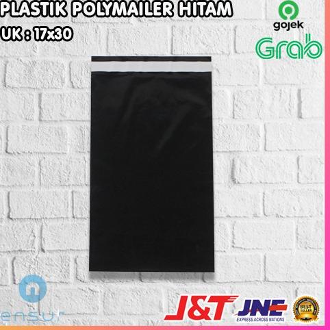 

[KODE ZGGLJ] PLASTIK PACKING OLSHOP PE POLYMAILER 17X30 HITAM