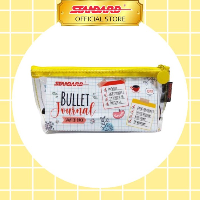 

STANDARD PAKET PENSIL CASE - SERIES (BULLET JOURNAL-YELLOW)