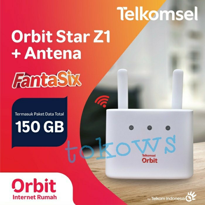 Modem WiFi Telkomsel Orbit Star Z1 ZTE MF293N 150GB FREE Antena