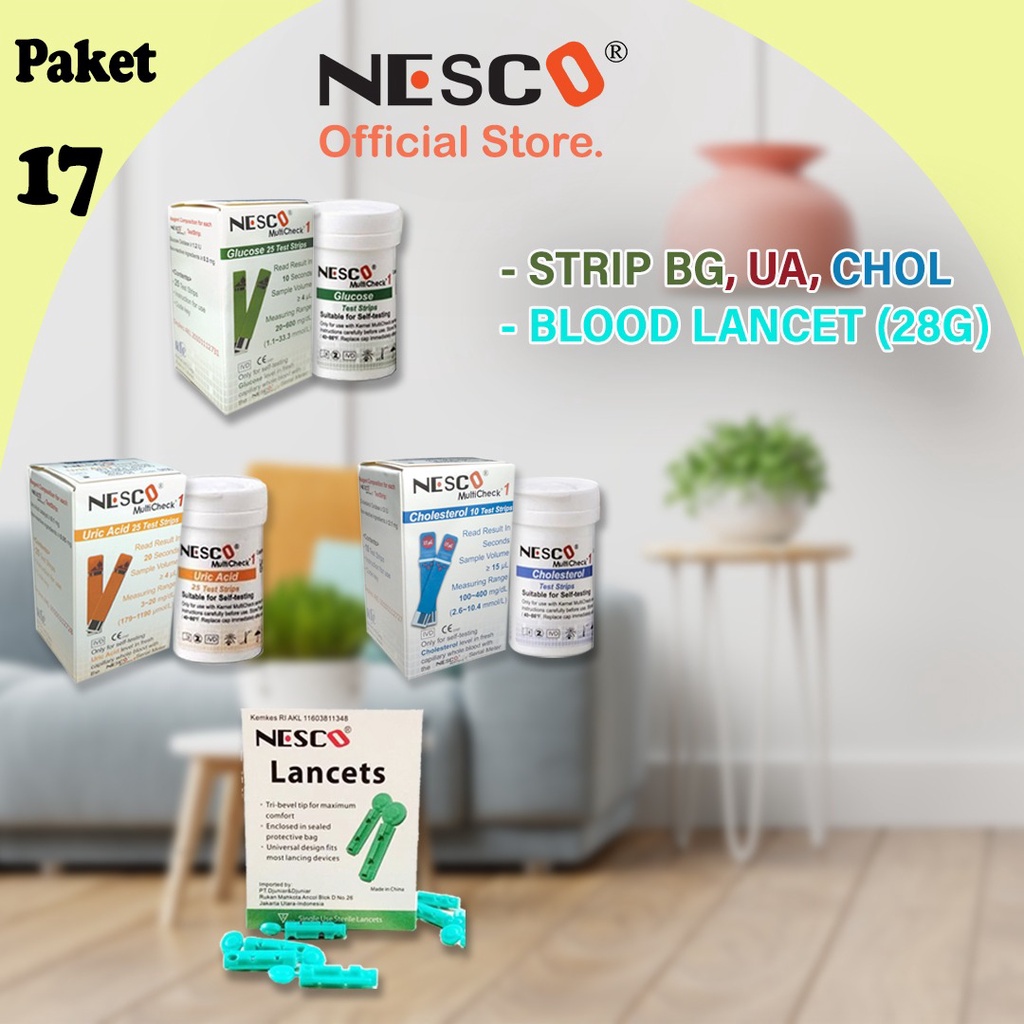 NESCO Glucose Monitoring System - ALAT CEK GULA DARAH/BG METER TYPE NS-520 (Single Parameter - Hanya Cek Gula Darah)