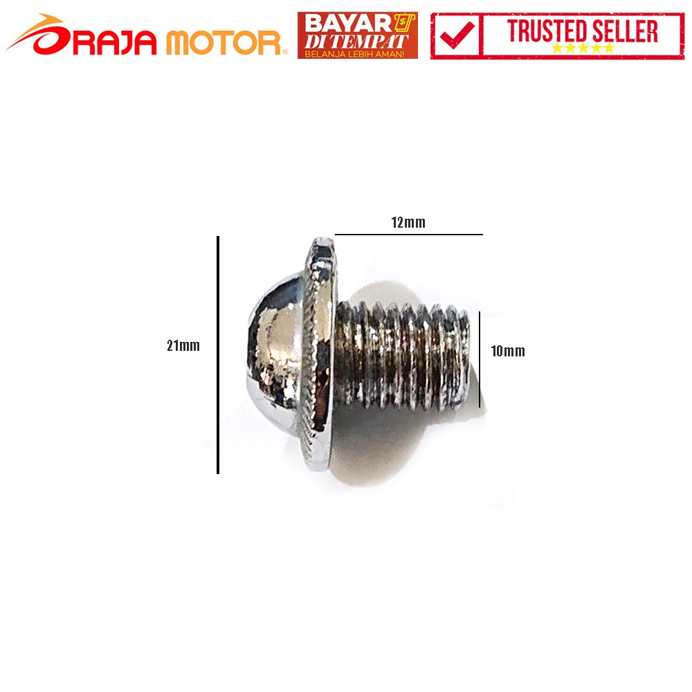 COD READY - Baut L Payung 10x12 - Chrome