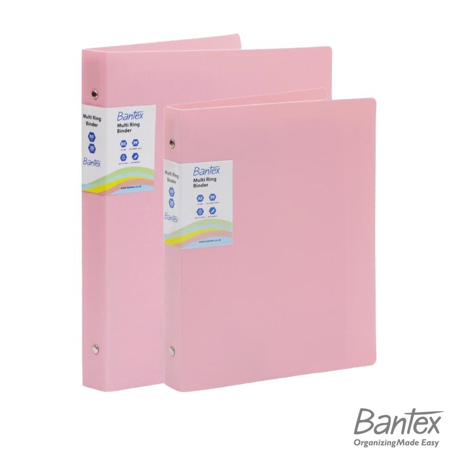 

Barang Laris Bantex A5 Trendy Multi Ring Binder 20 Hole Musky Pink 3124 74 45G.