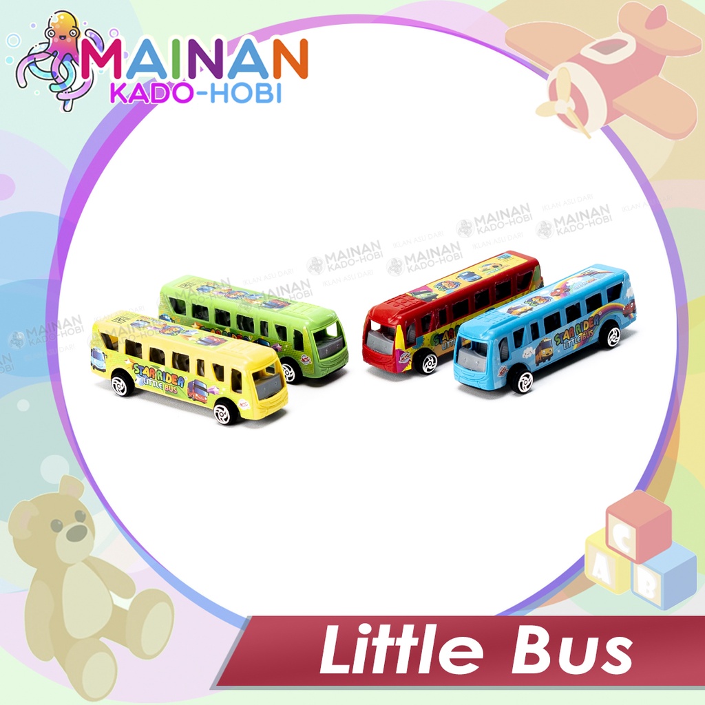 MAINAN ANAK MINIATUR DIECAST CAR MINI LITTLE BUS