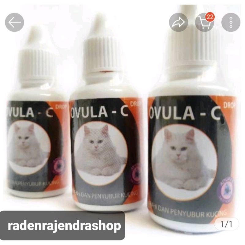 Ovula C Drop 30ml - Ovula Cat Obat Birahi Kucing Penyubur Kandungan