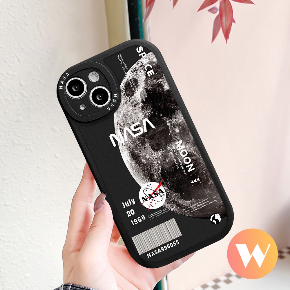 Case Untuk Realme C35 C31 C25Y C21 C21Y C11 C25s C20A C30 C15 C12 C25 C17 C2 C2 C3 C17 C20 GT Realme 8i 9i 5i 8 8Pro 5 6 7i 6i 5s 6s Trendy Brand NASA Lembut Tpu Astronot Belakang Sarung Full