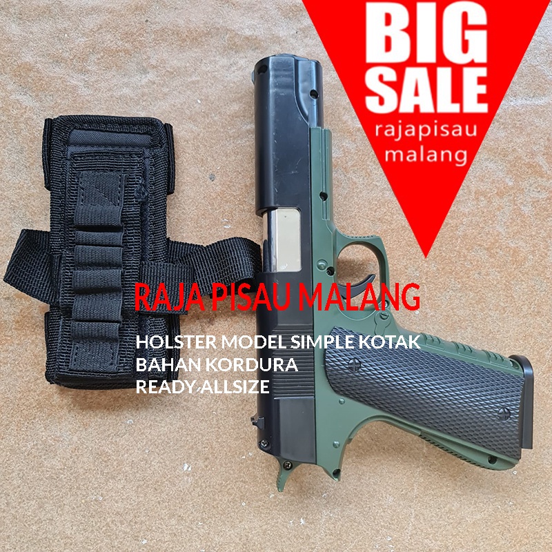 Ready Stock Holster Sarung Pistol Glock Baretta M9 Fn 1911 Dll MODEL SIMPEL SIMPLE