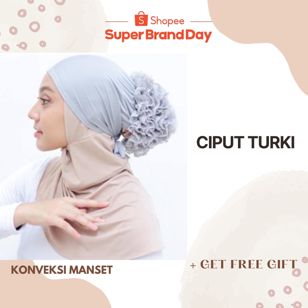 Ciput inner Turkey/dalaman inner Turkey burkat renda/PROMO/DISKON/MURAH