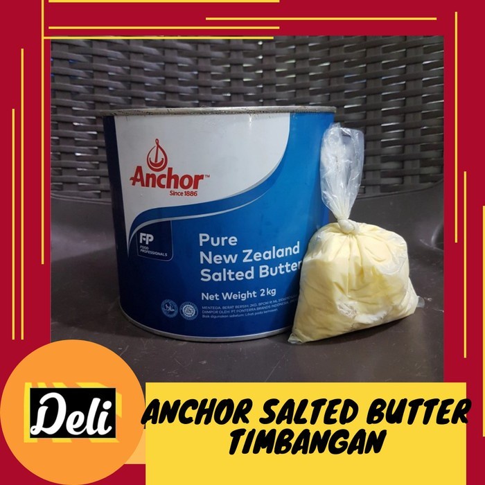 

Anchor Salted Butter Mentega Asin Repack Timbangan 100gr