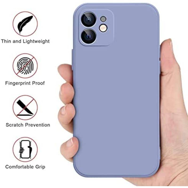 IPHONE Untuk iPhone14 13 12 11 Pro Max Plus Case Slim Silikon Cair Full Tertutup Soft Gel Karet Cover Untuk iPhone14 iPhone13