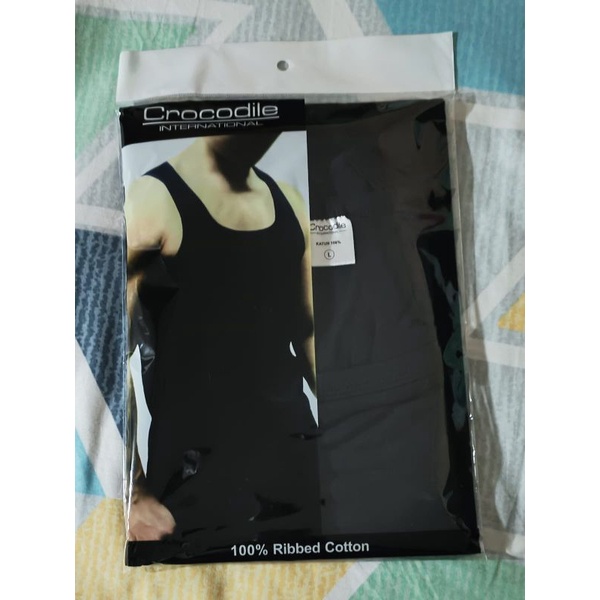 CROCODILE Singlet- Tanktop Pria Katun 511-812 100℅ Cotton Combed Original
