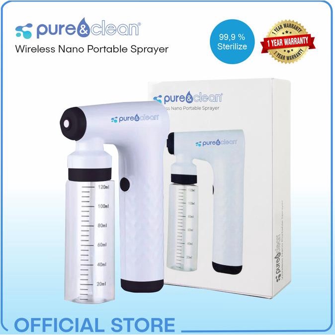 Wireless Nano Portable Spray Gun Bottle - Pure & Clean HOCL paling dicari