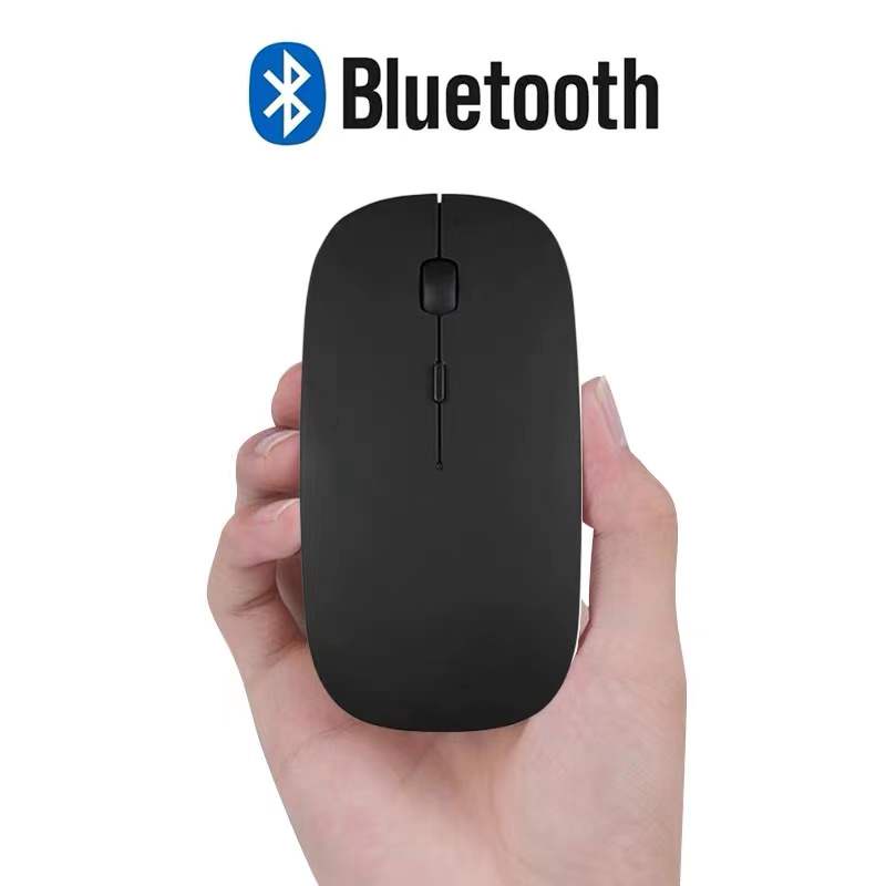 Mouse Bluetooth Nirkabel Mouse Diam Ultra Tipis untuk PC/Laptop/Ponsel/Tablet