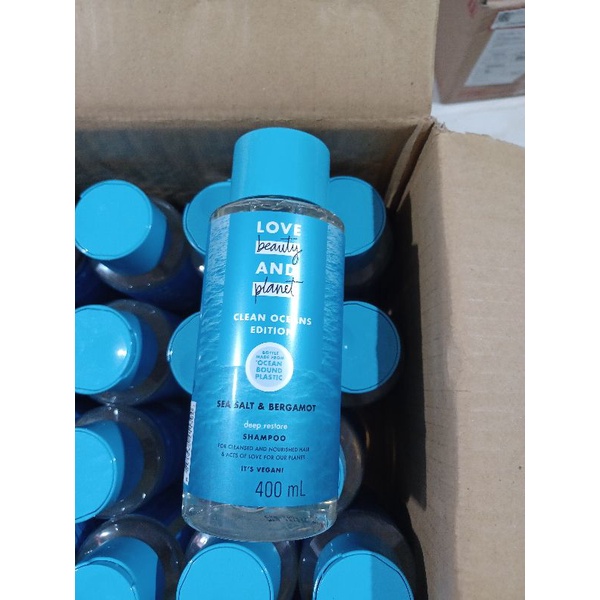 Love beauty and planet sea salt &amp; bergamot deep store shampoo 400ml