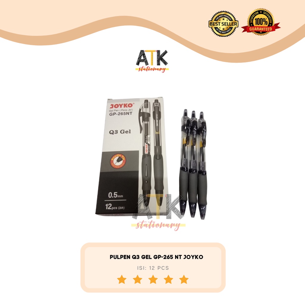 

Pen Q3 Gel Joyko Needle QGel Tip GP-265NT Retractable 0.5 mm Cetek Gel atk