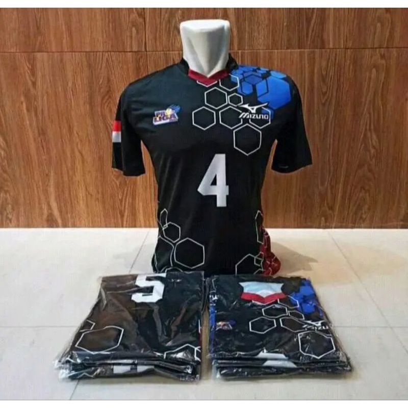 Kaos Stelan olahraga Bola Voli printing untuk team isi 6pcs