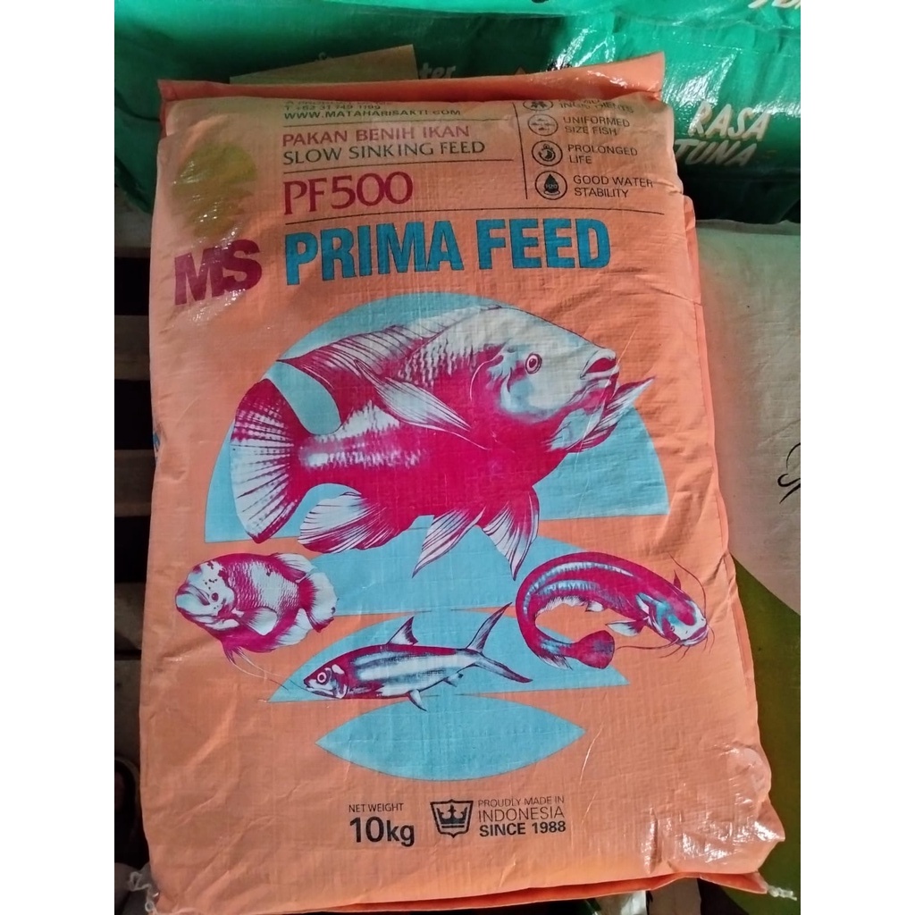 Karungan PF 500 10Kg Pelet Benih Ikan PF500 Seed Fish Feed