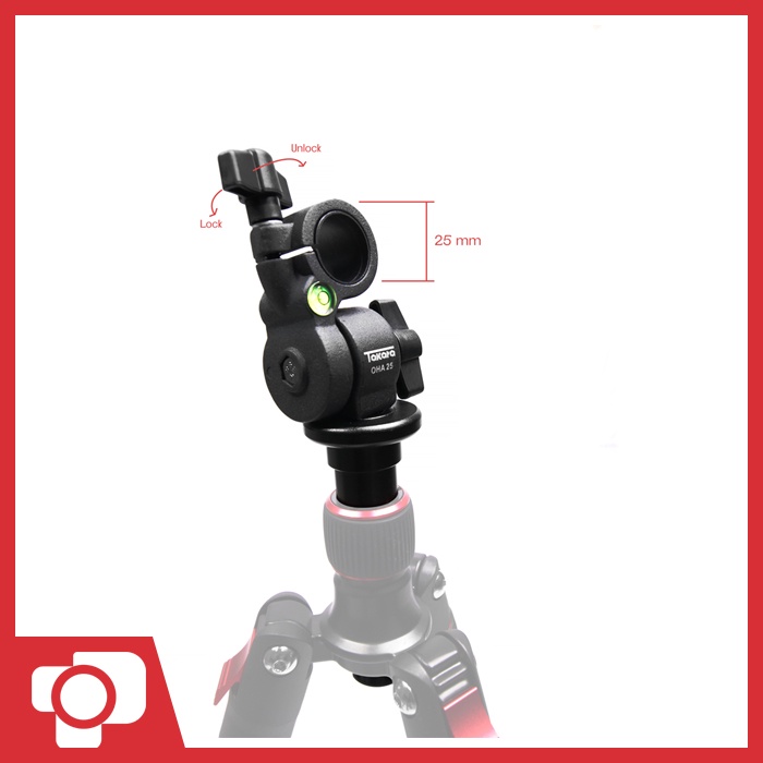 Takara OHA-25 Overhead Arm Bracket 25mm Center Column Tripod Flatlay