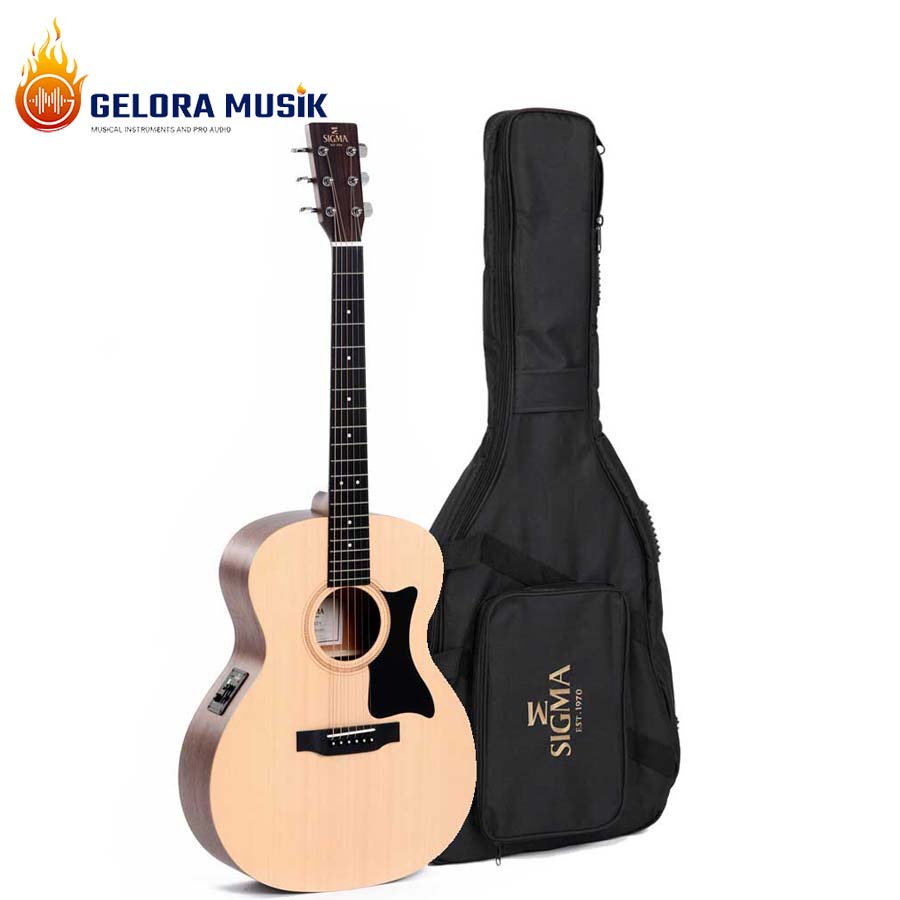 Gitar Akustik Elektrik Sigma GME+ Grand Nat W/Bag