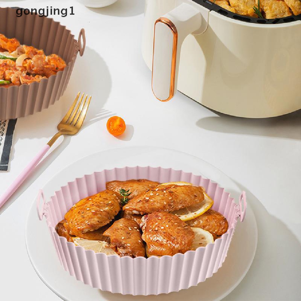 Ggg 16.5 cm Air Fryer Silikon Pot Air Fryer Basket Liner Anti Lengket Oven Baking Tray ID