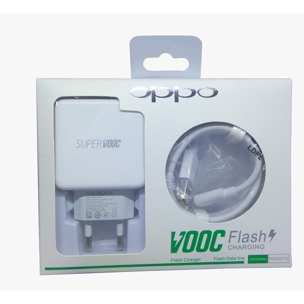 Charger Oppo 50W Original 100% Super Vooc Charger Cas OPPO VCA5JACH F11  R17