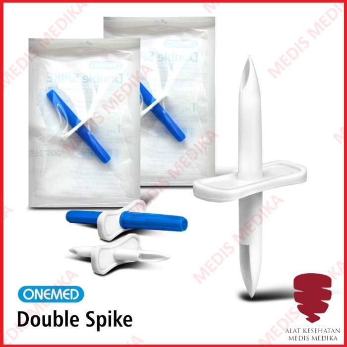 Double Spike Infusion Onemed Alat Penusuk Tusuk Botol Cairan Infus