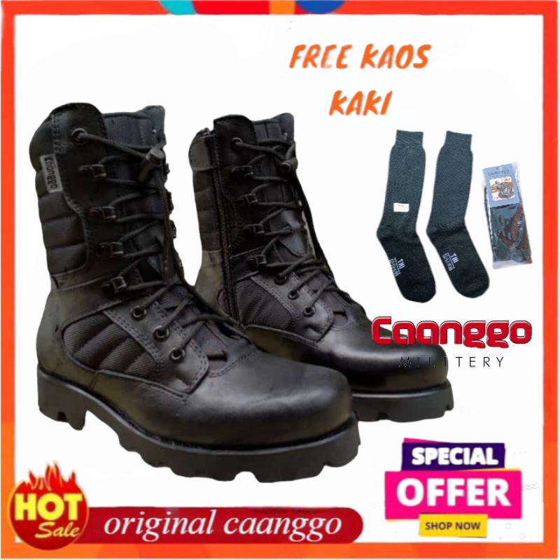 SEPATU KULIT ASLI PDL TNI AD AU AL BREND ORIGINAL Caanggo militari