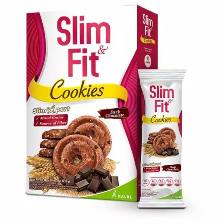 

✮Best Slimfit slim & fit Slim and Fit cookies dark chocolate raisin cinamon DIET (10x22 gram) W81 ✮