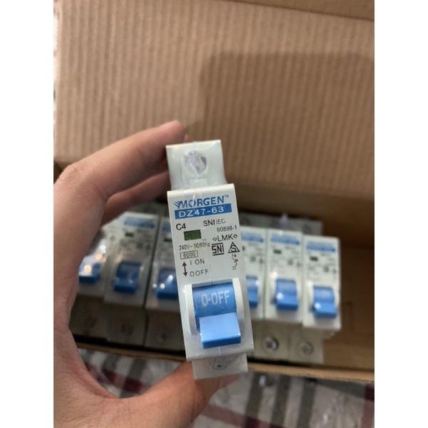 MCB 4A MORGEN 4 AMPERE PEMUTUS HUBUNGAN LISTRIK