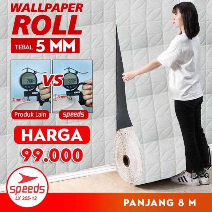 Wallpaper Roll 5Mm Speeds 3D Foam Dinding Walpaper Kamar Motif Anak St Ukiukishop_