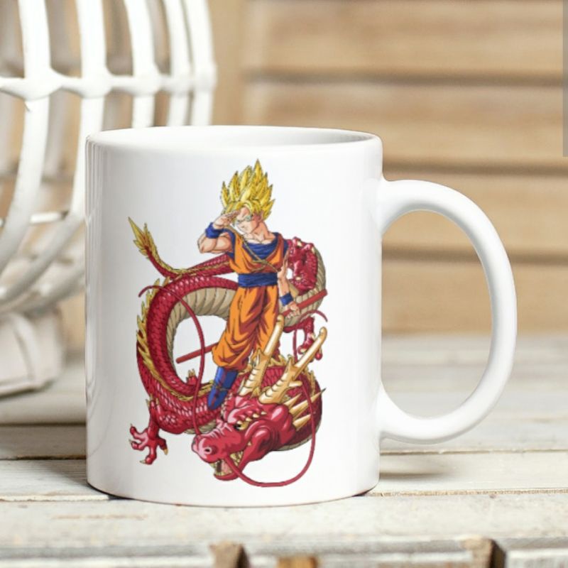 Mug Dragon Ball Goku Naga Merah