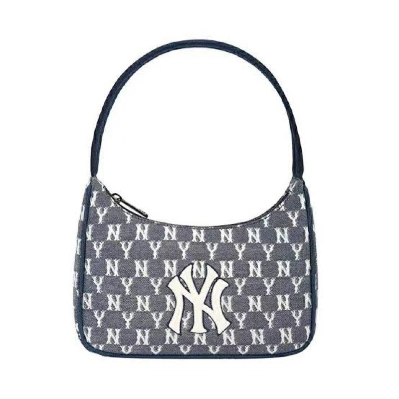 [BISA COD✅] TAS MLB NY JACQUARD HOBO BAG MONOGRAM / TAS BAHU NY MLB / TAS SELEMPANG NY MLB / TAS WANITA / TAS KEKINIAN / TAS PERGI / SLINGBAG WANITA / SLINGBAG NY MLB