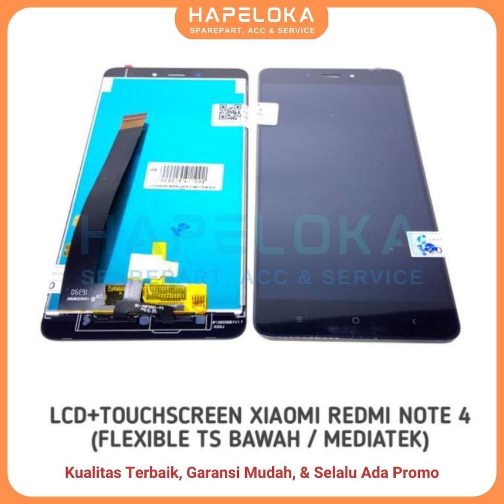 LCD TOUCHSCREEN XIAOMI REDMI NOTE 4 MEDIATEK / NOTE 4X MEDIATEK - ORI COMPLETE