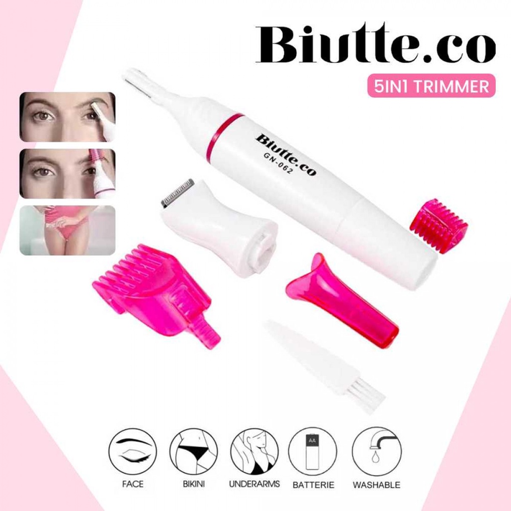 Biutte.co alat pencukur bulu elektrik multifungsi 5in1 trimmer shaver